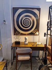 Mesa despacho lat&oacute;n y hierro